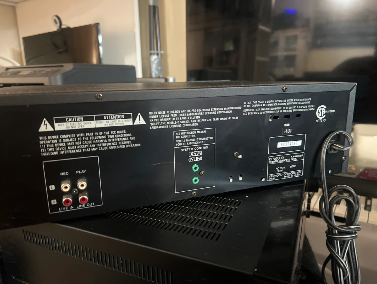 Kenwood Stereo Double Cassette Deck KX-W4080 - photo 4