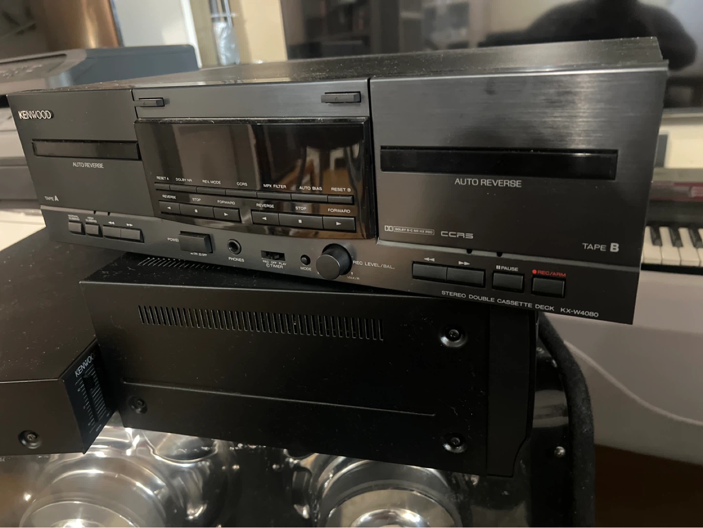 Kenwood Stereo Double Cassette Deck KX-W4080