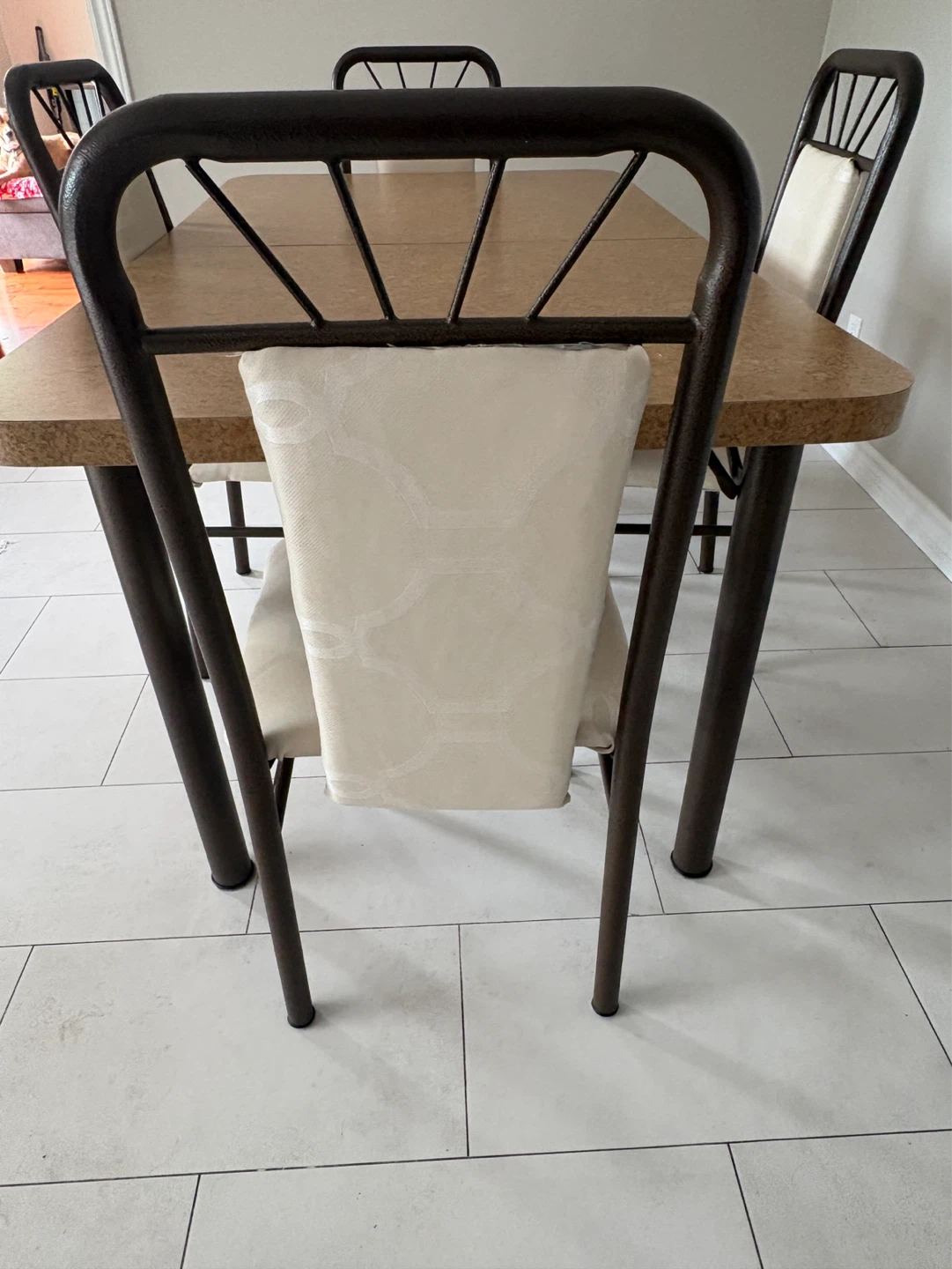 Vintage Dining Set with Table and 4 Chairs - photo 4