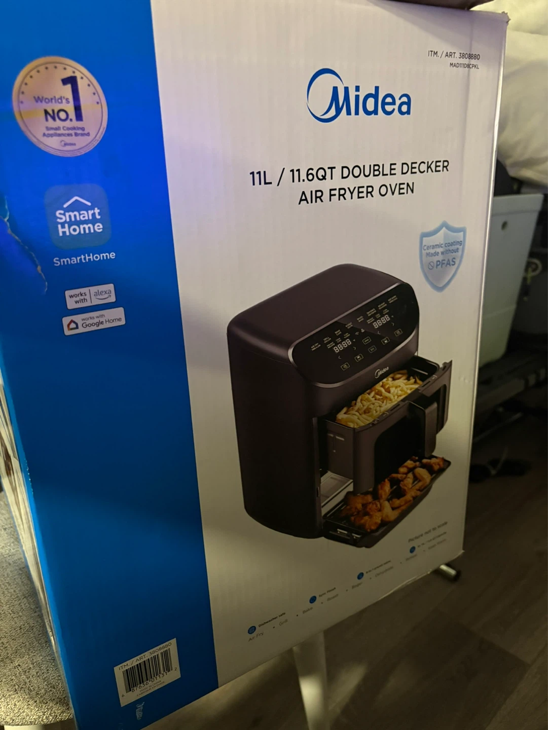 Midea 11L/11.6QT Double Decker Air Fryer Oven