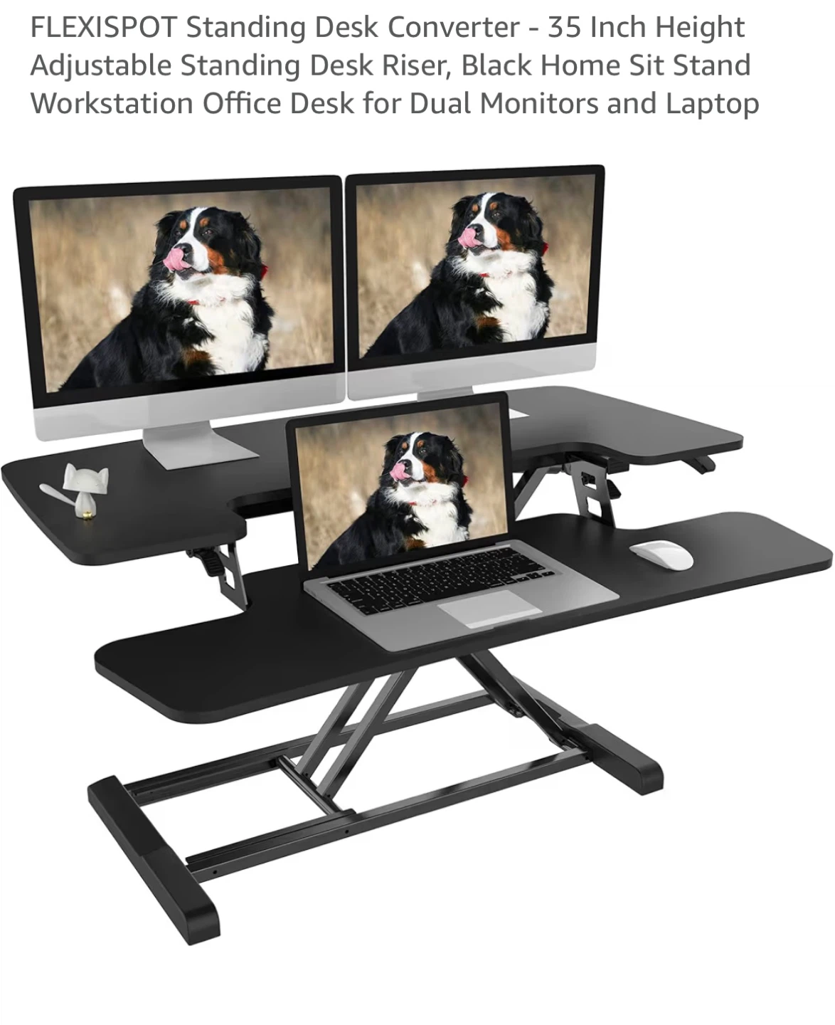 FlexiSpot 35 Inch Standing Desk Riser - M7M Black