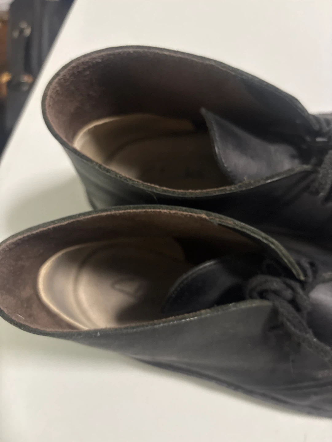 Clarks Black Leather Desert Boots - photo 4