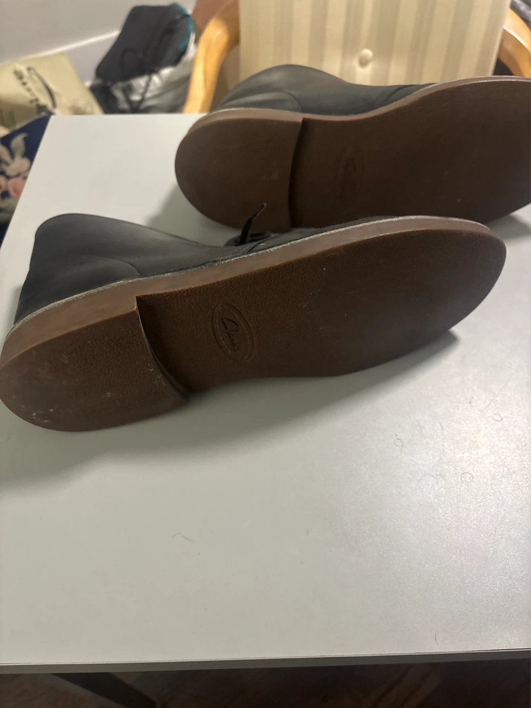 Clarks Black Leather Desert Boots - photo 5