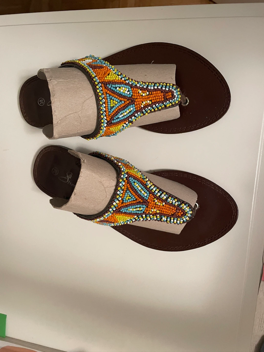 Beaded Flip Flops Sandals - photo 2