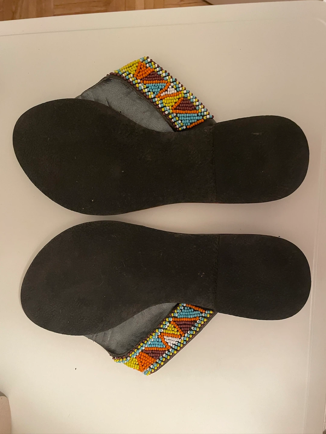Beaded Flip Flops Sandals - photo 3
