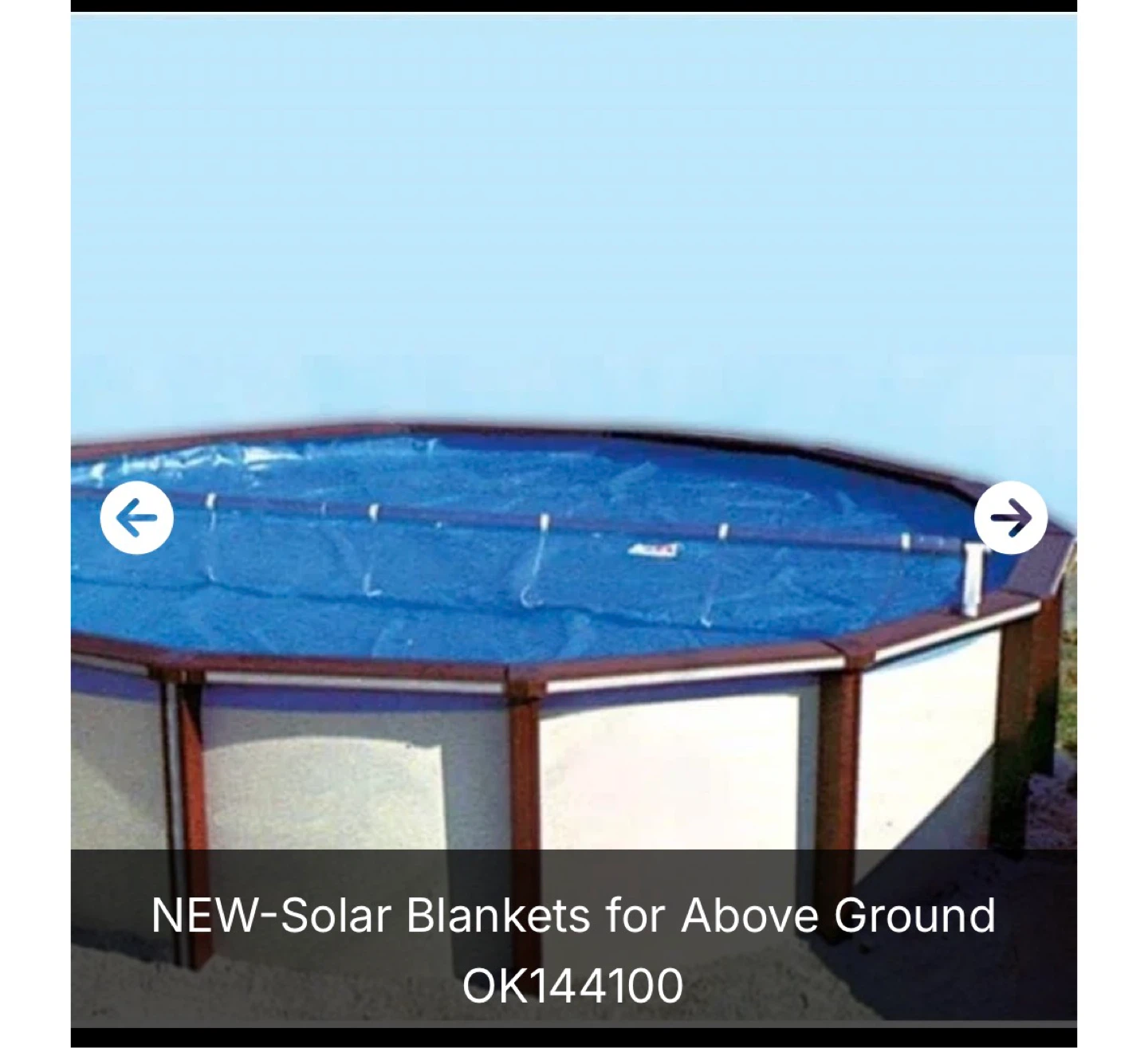 NEW Solar Blanket for Above Ground Pool - photo 2