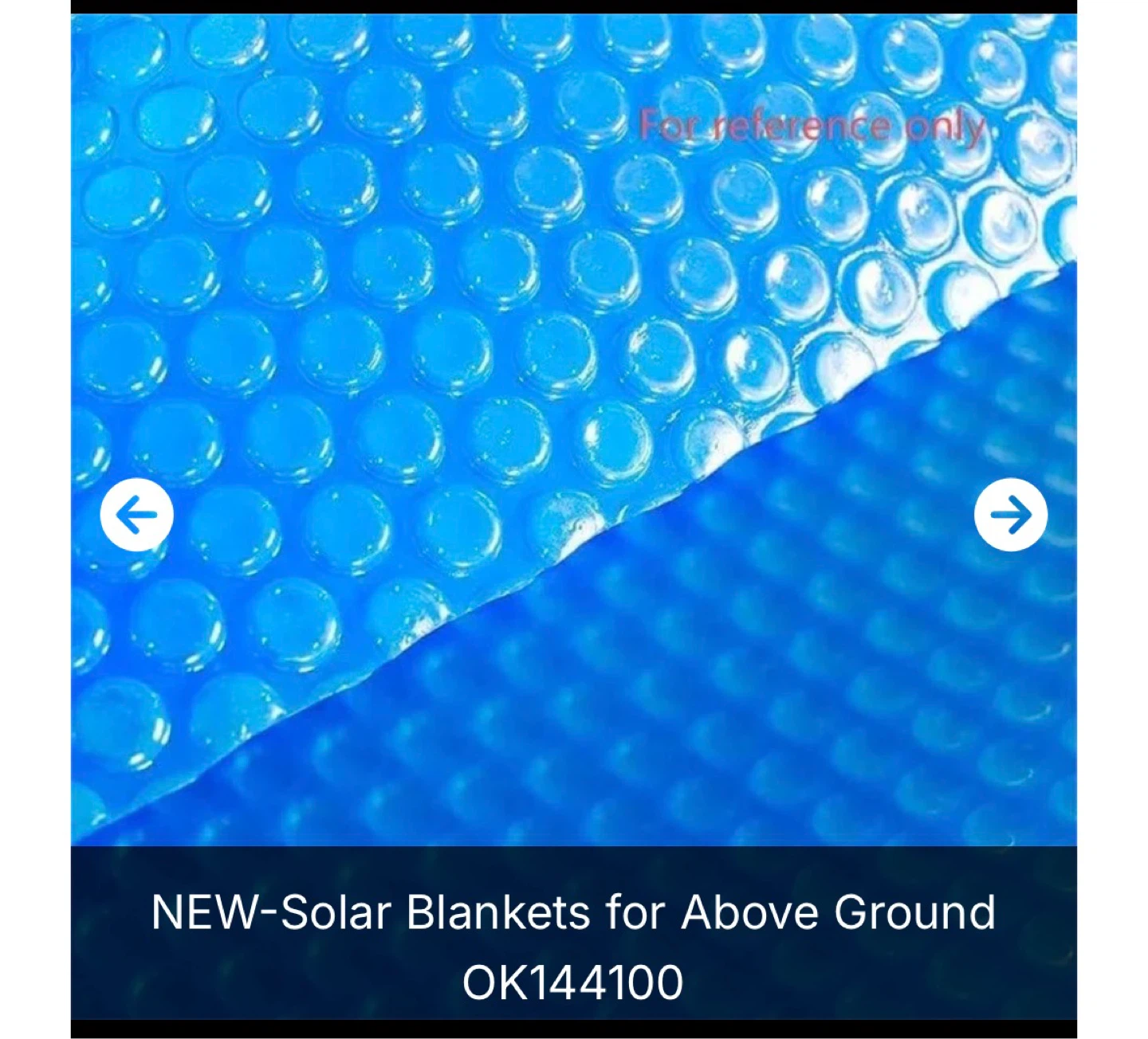 NEW Solar Blanket for Above Ground Pool