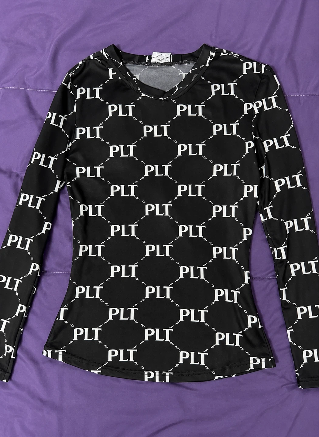PrettyLittleThing Mesh Long Sleeve Top