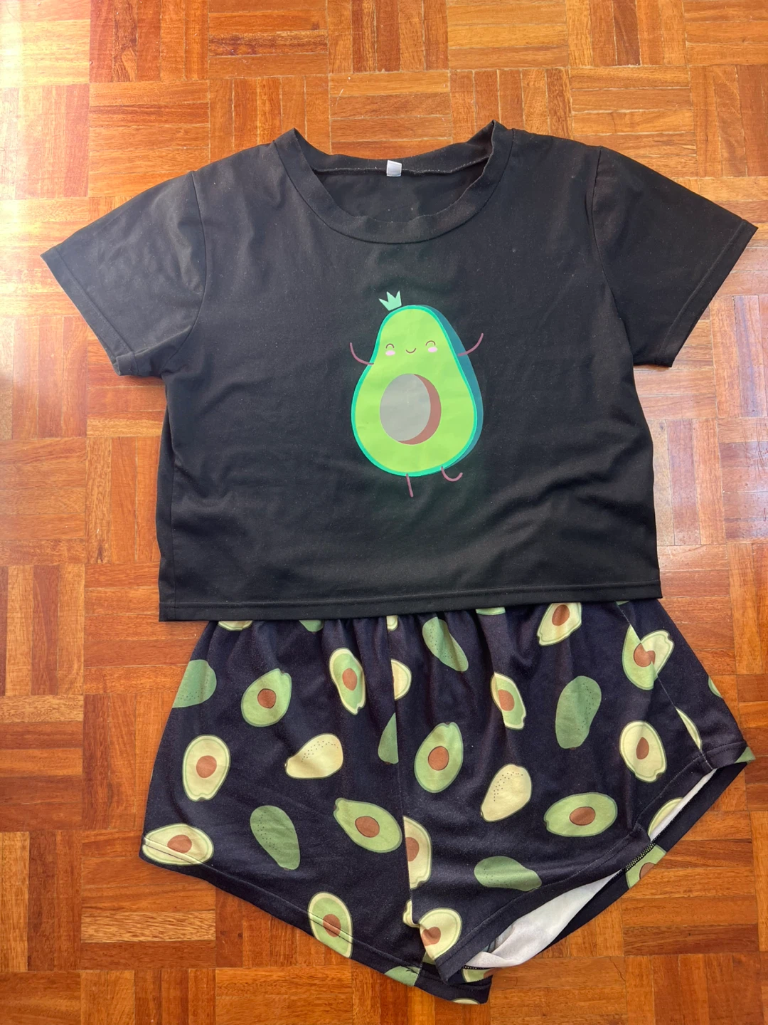 🥑 print night dress