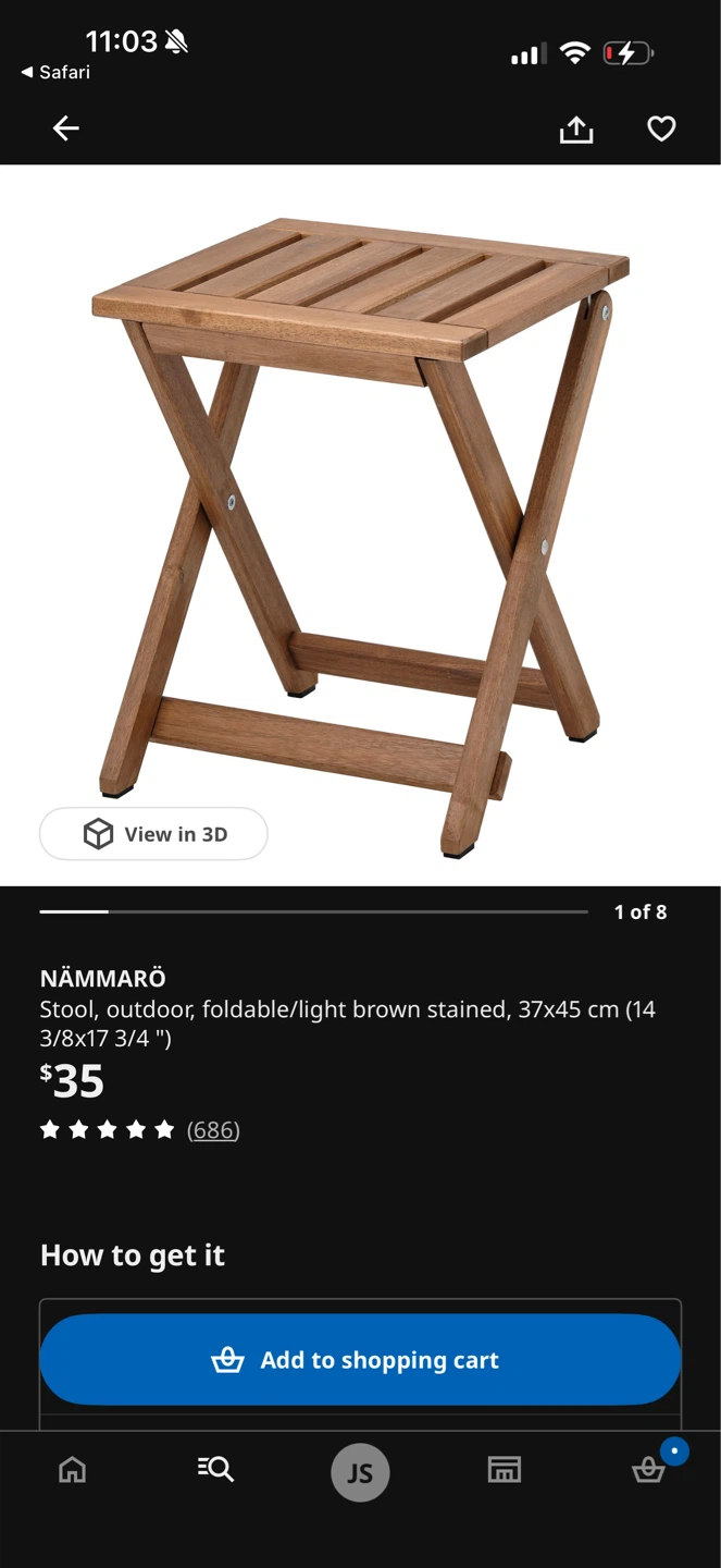 ikea outdoor chair + cushion + stoll - photo 2