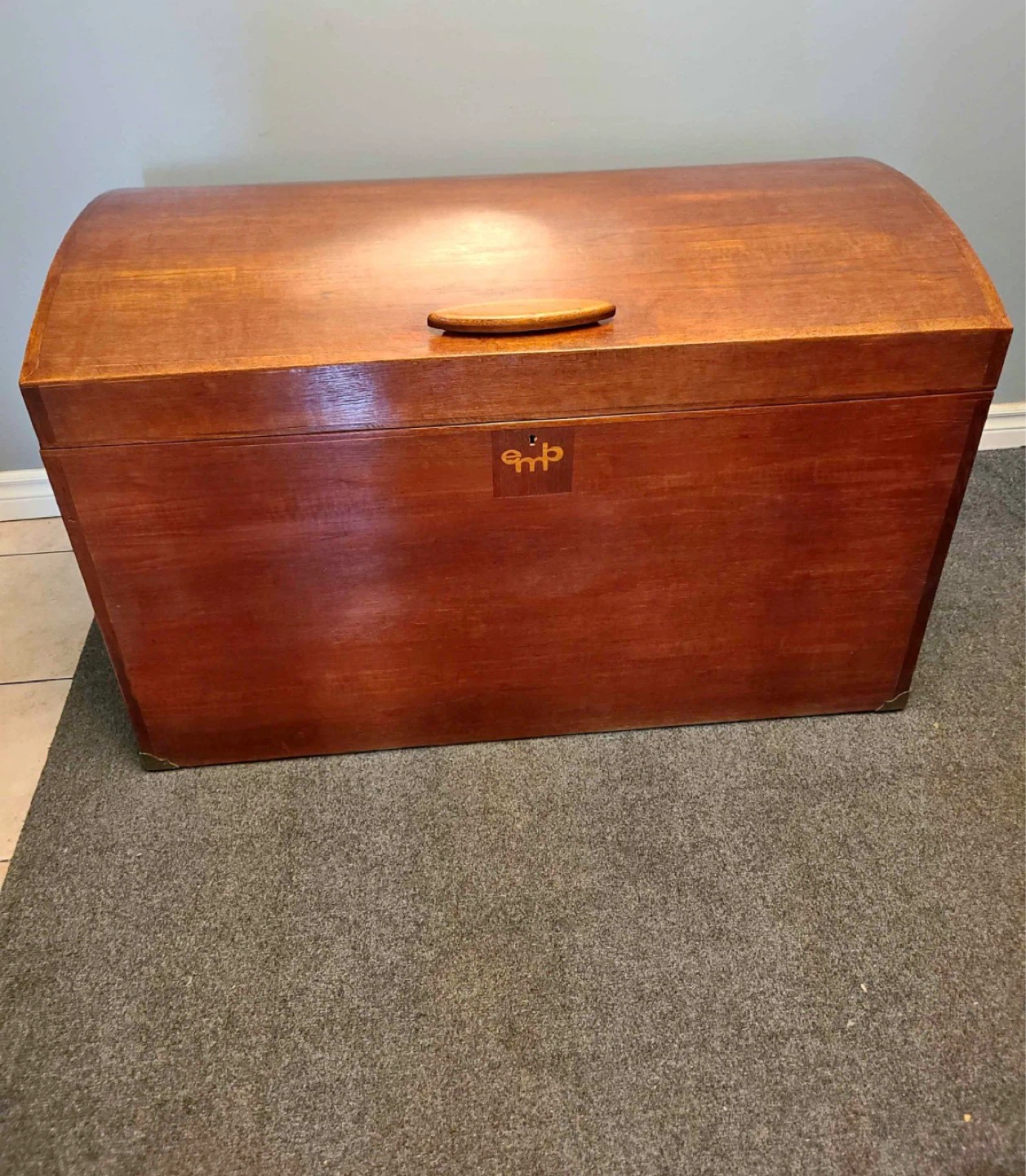 Antique Wooden Storage Trunk