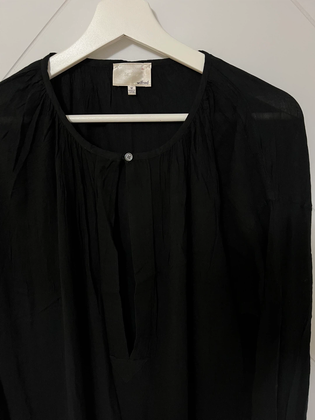 Wilfred Le Fou Black Tunic Dress Size Medium - photo 5