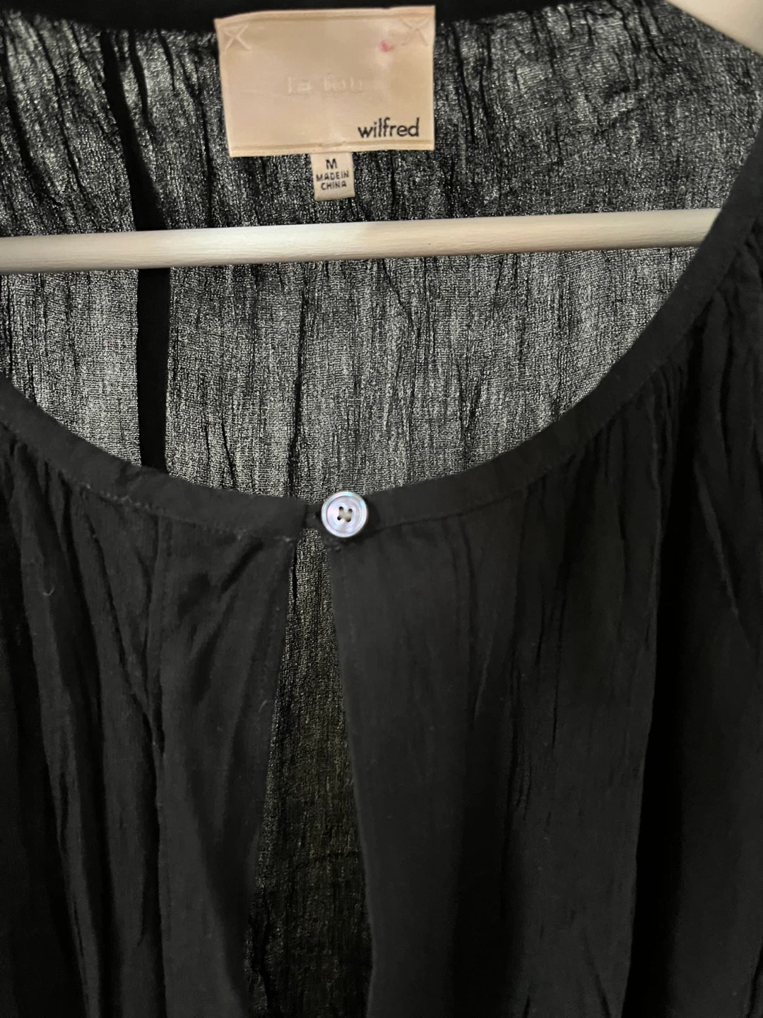 Wilfred Le Fou Black Tunic Dress Size Medium - photo 4