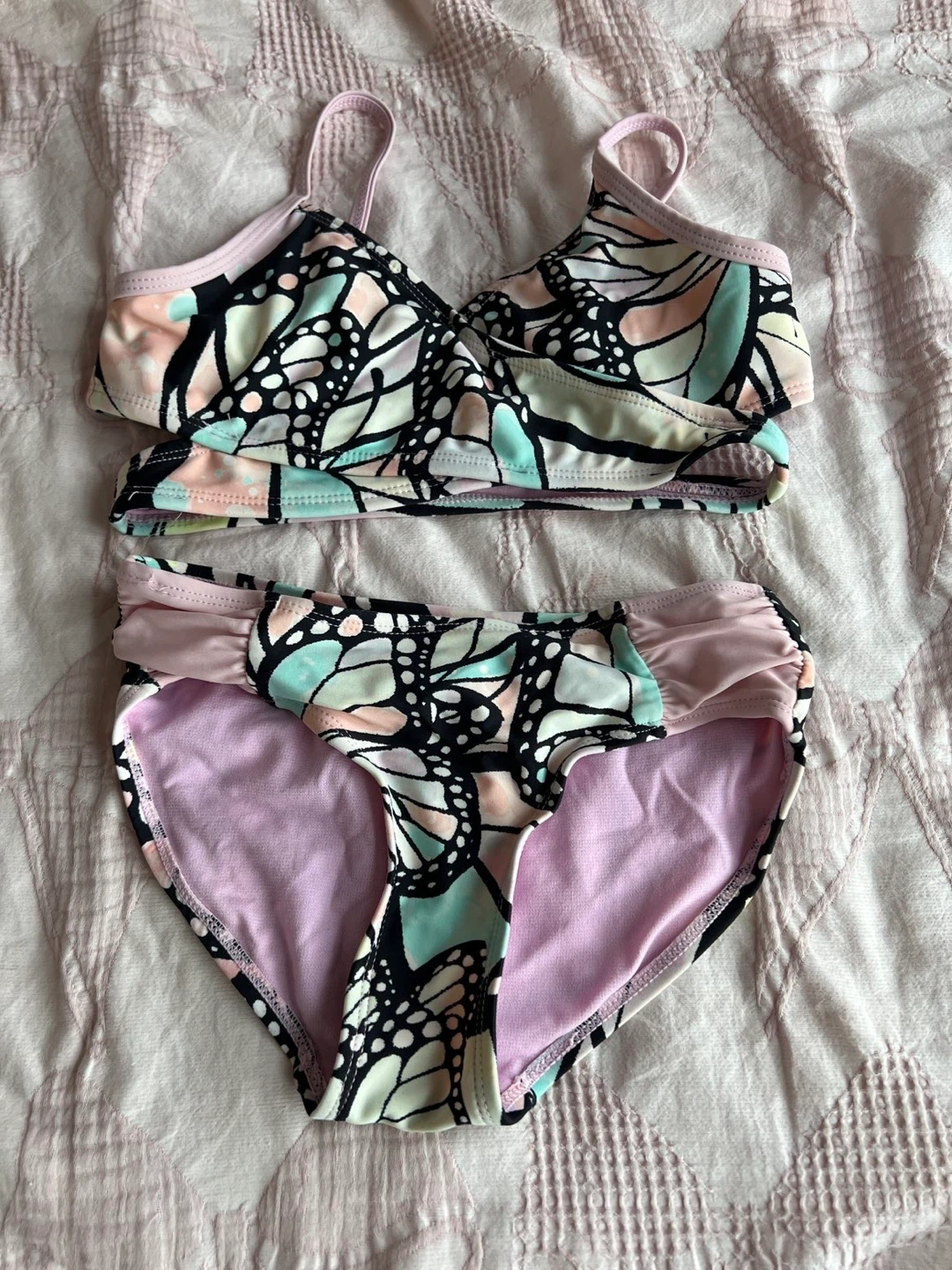 Justice Sport Swimsuit - Pink/Black - photo 2