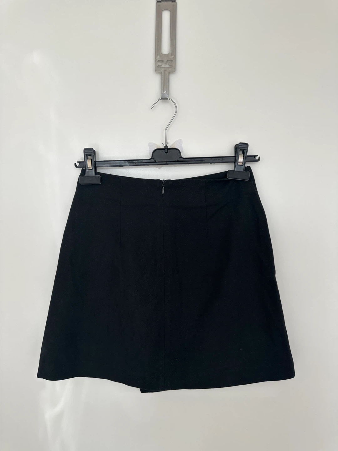 TOPSHOP Black Button Skirt - Size UK 6 - photo 2