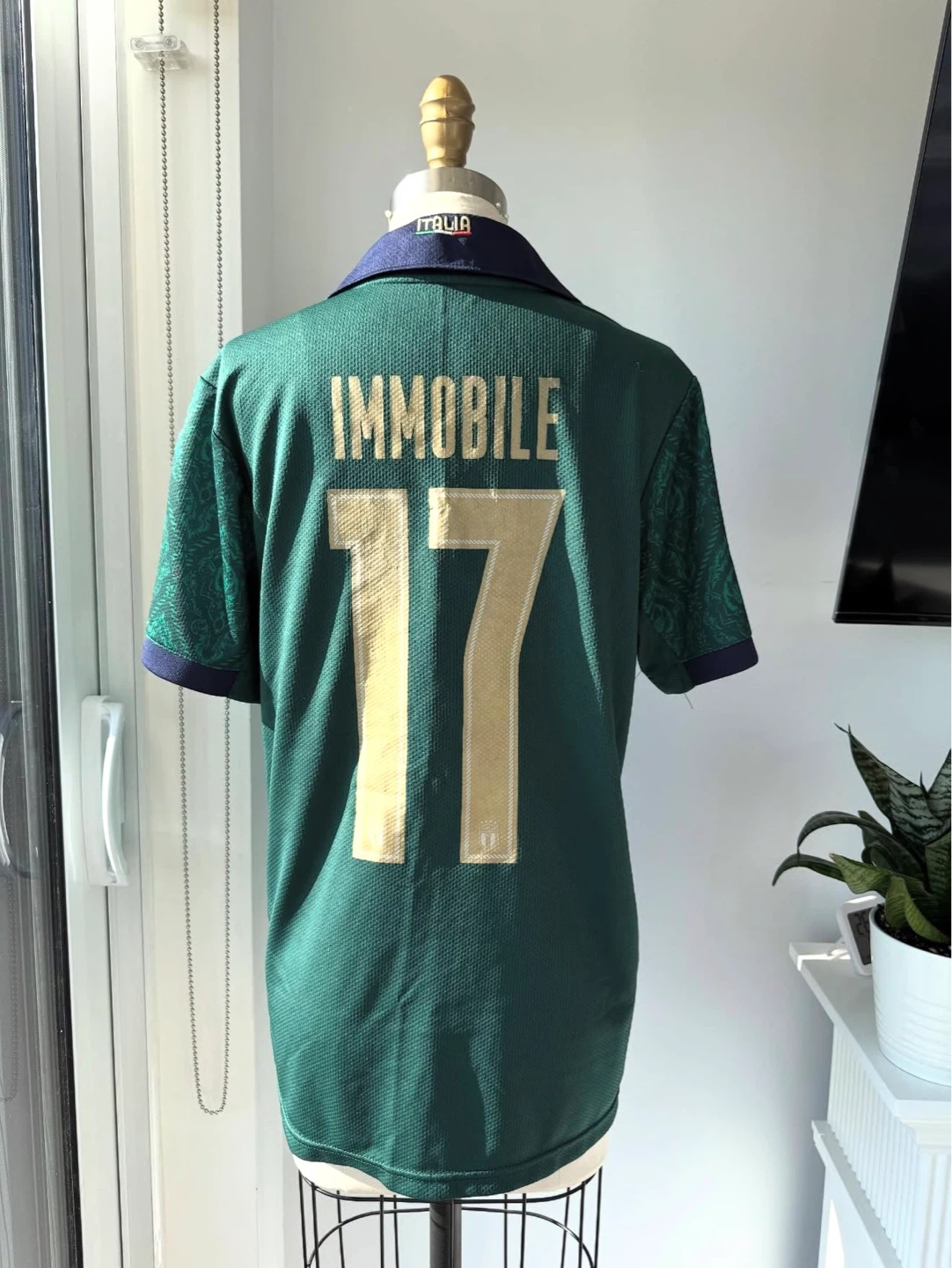 Euro soccer 2020 Italia/Italy away Immobile jersey size medium - photo 2
