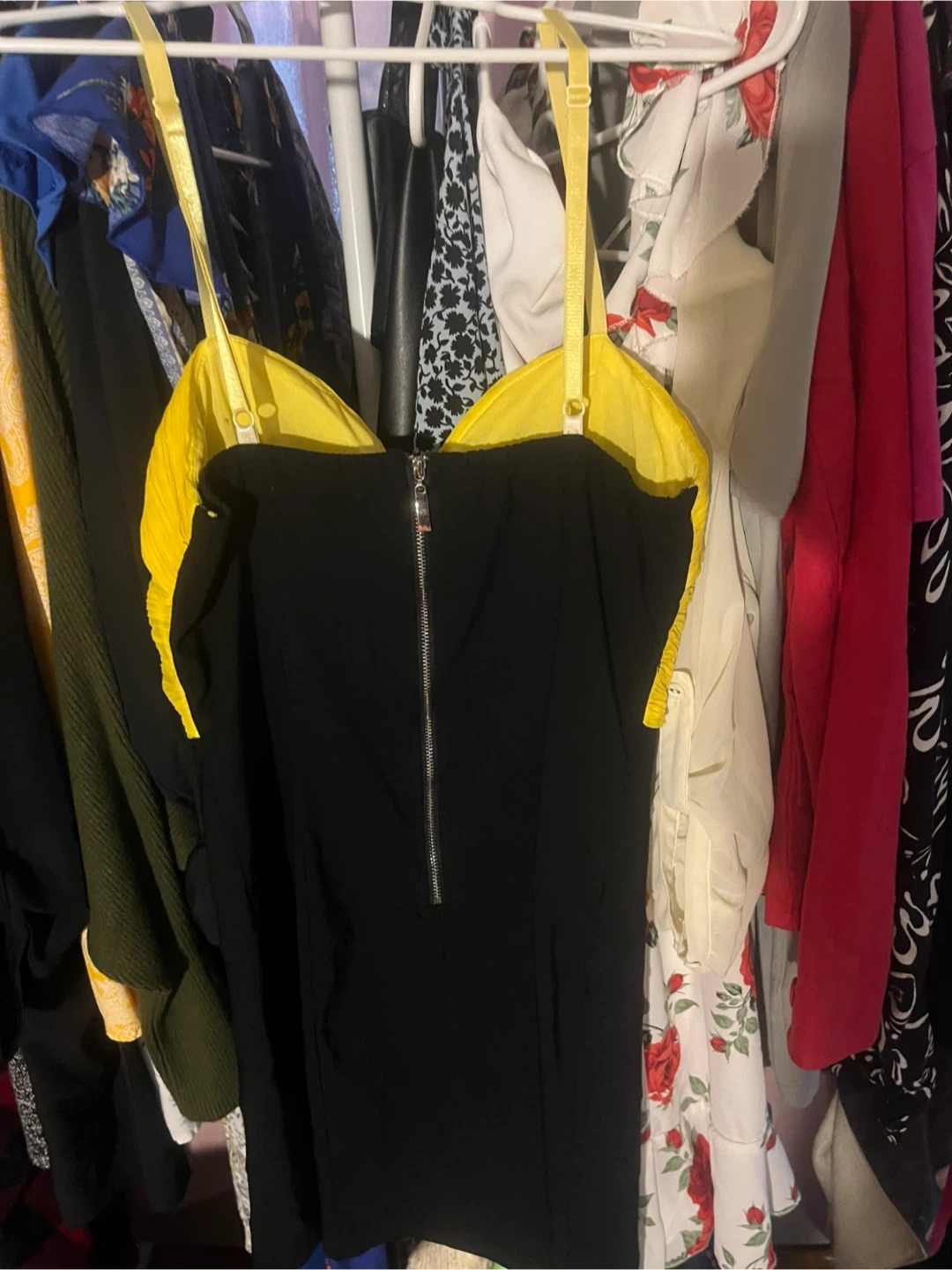 Black & Yellow Corset Dress - photo 2