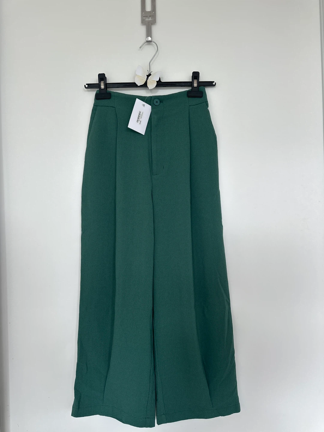 OAK + FORT Green Wide Leg Culottes Pants