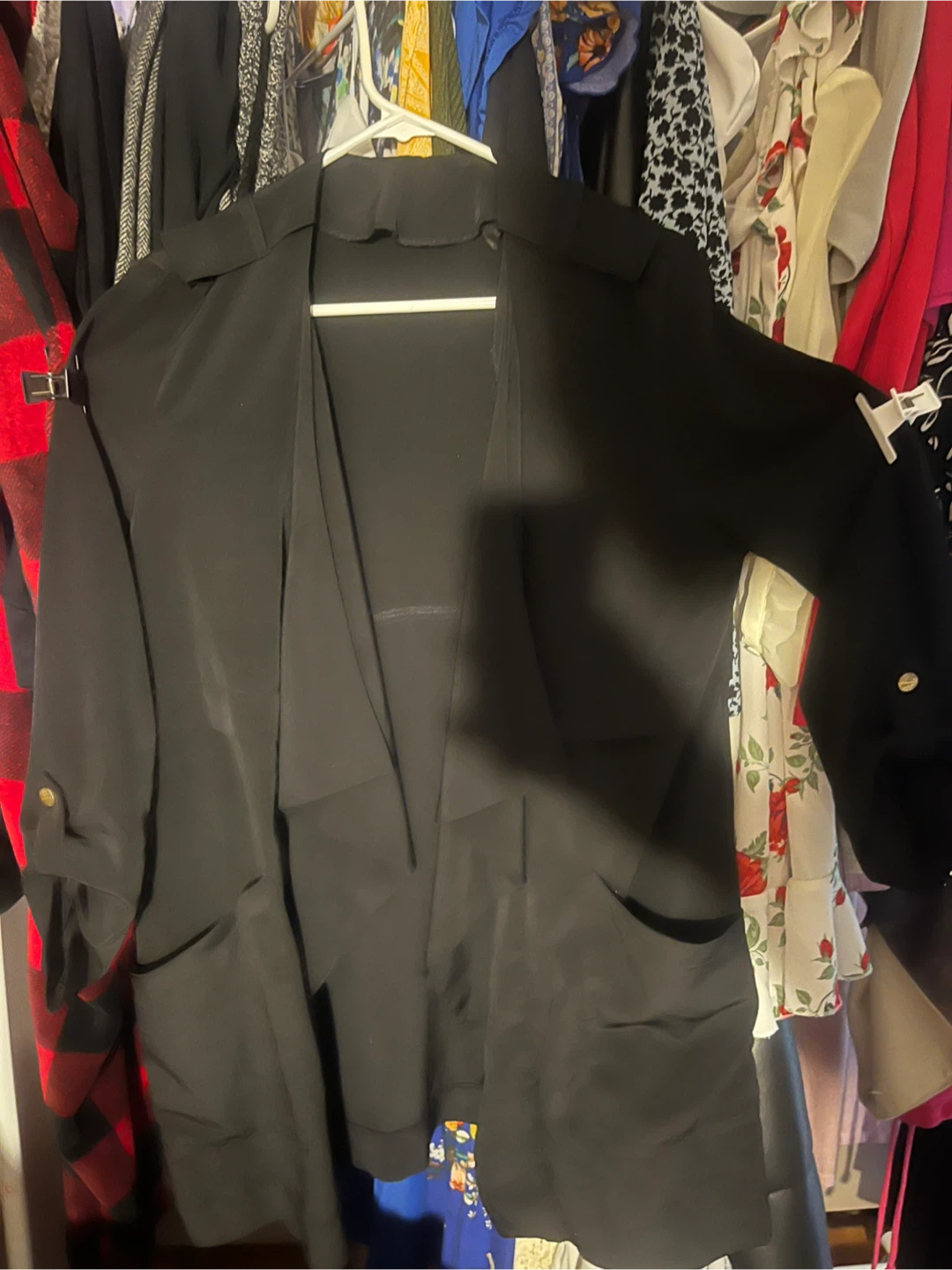 Black Waterfall Drape blazer - photo 2