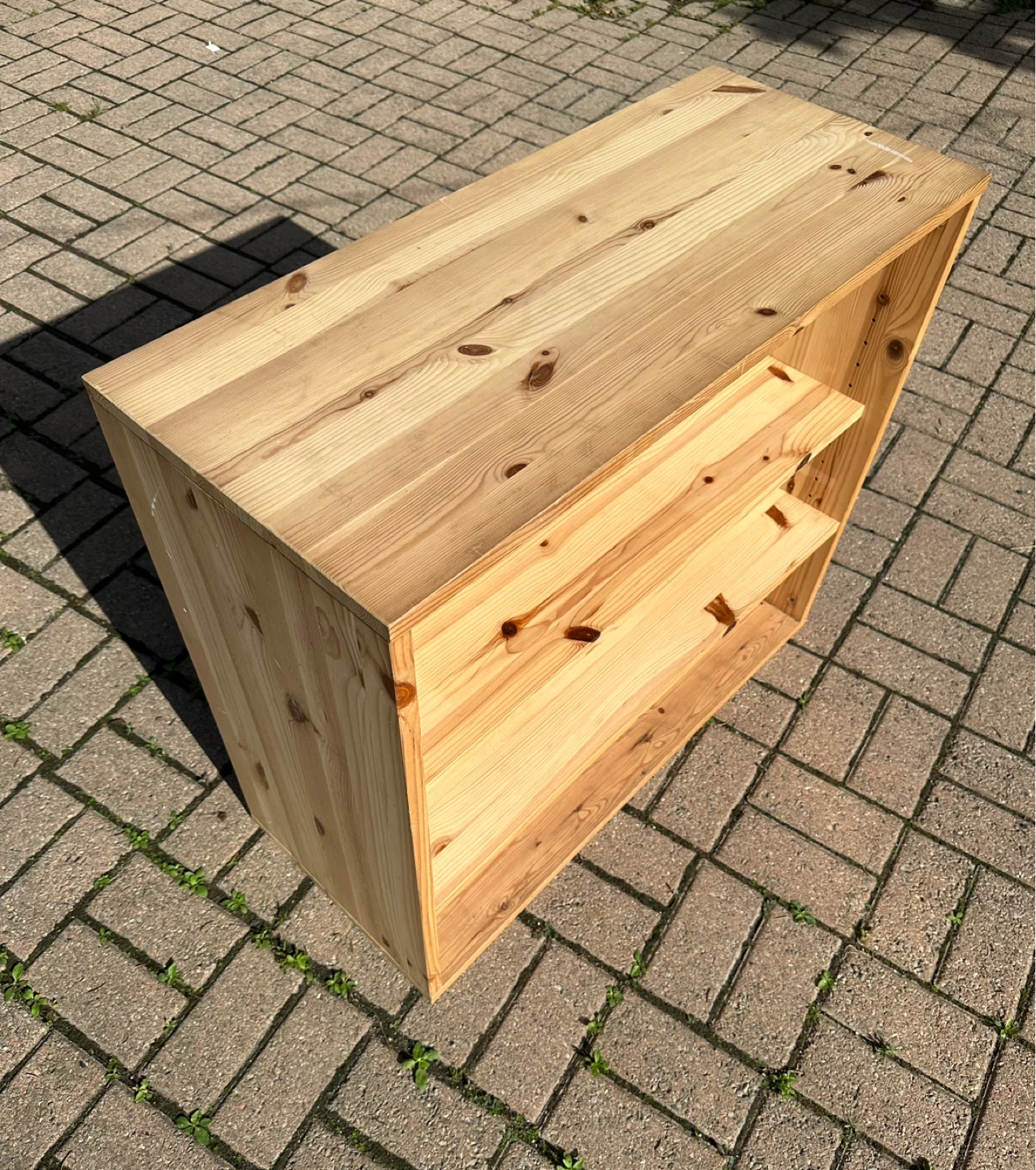 Pine Wood Cube Storage Shelf - photo 2
