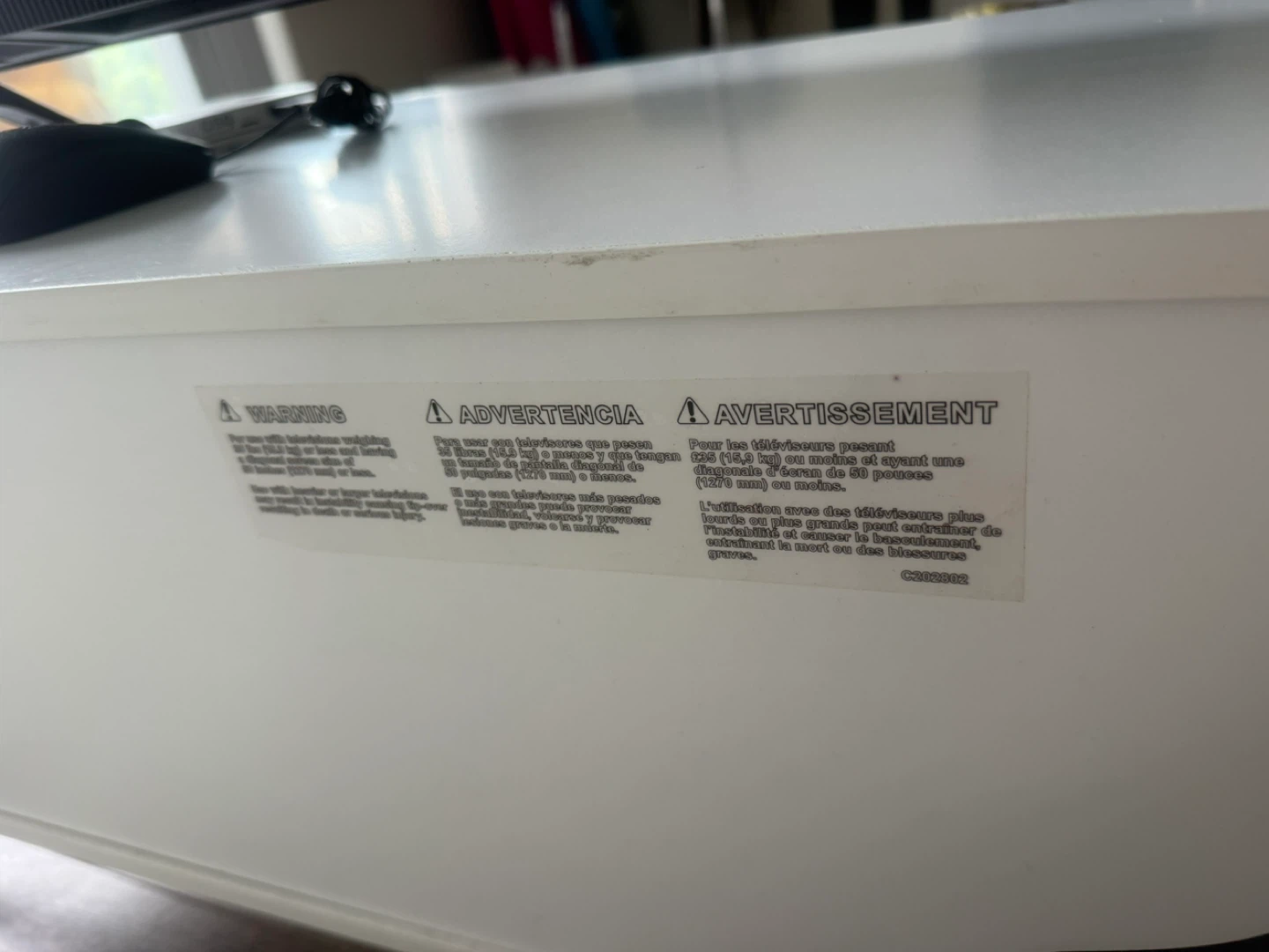 Bestar White TV Stand with Cabinet and Shelves - photo 3