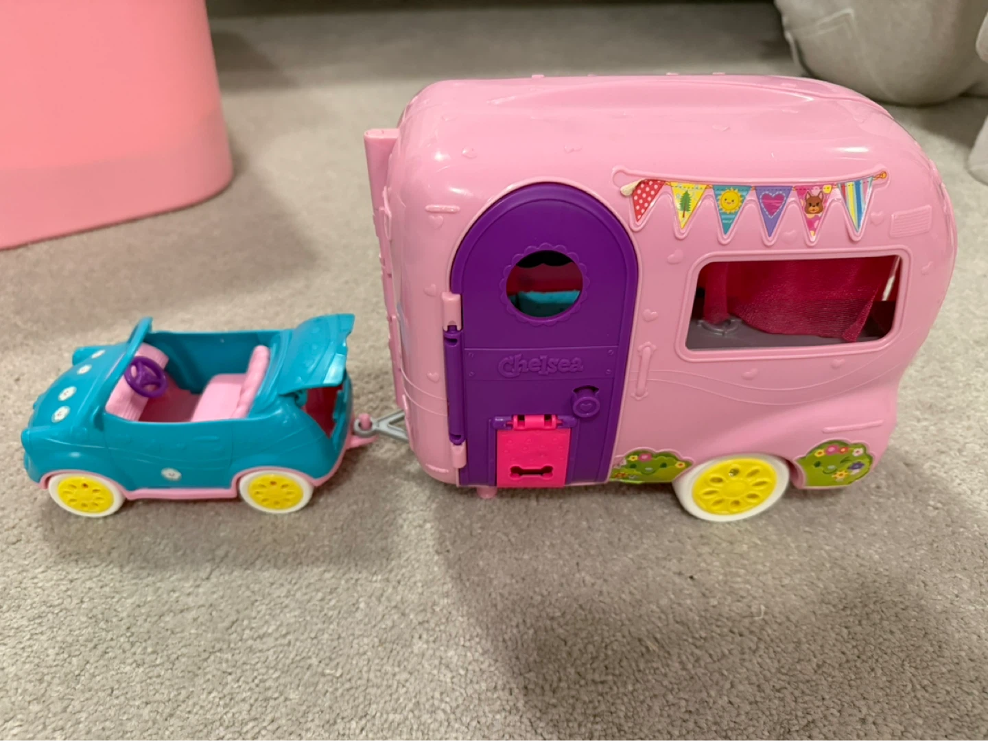Chelsea Doll Camper and Car Playset