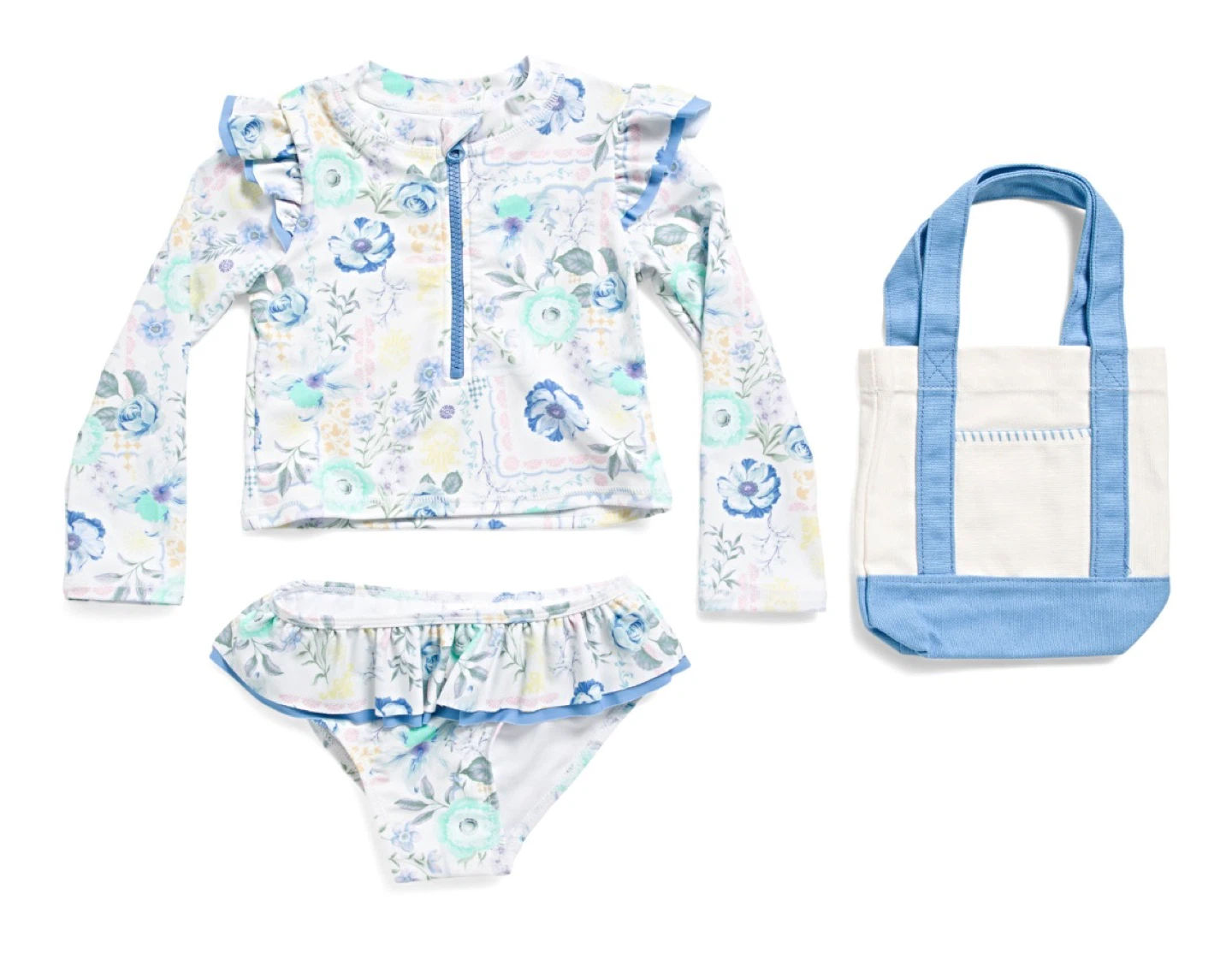 Catherine Malandrino UPF  50+ Floral Swimsuit Set – Size 5/6