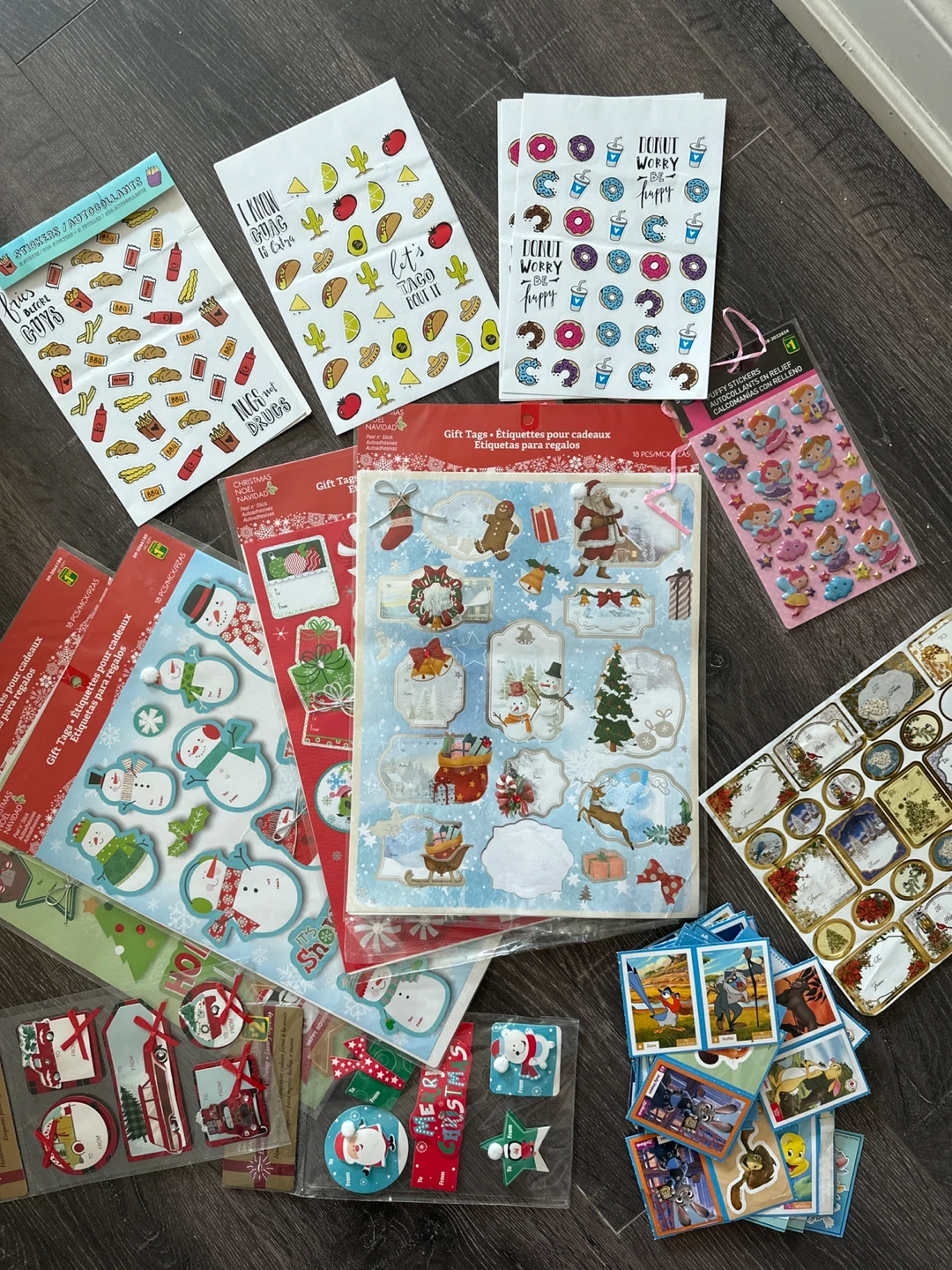 Sticker Sheets - Christmas, Donuts, Tacos & Fairies