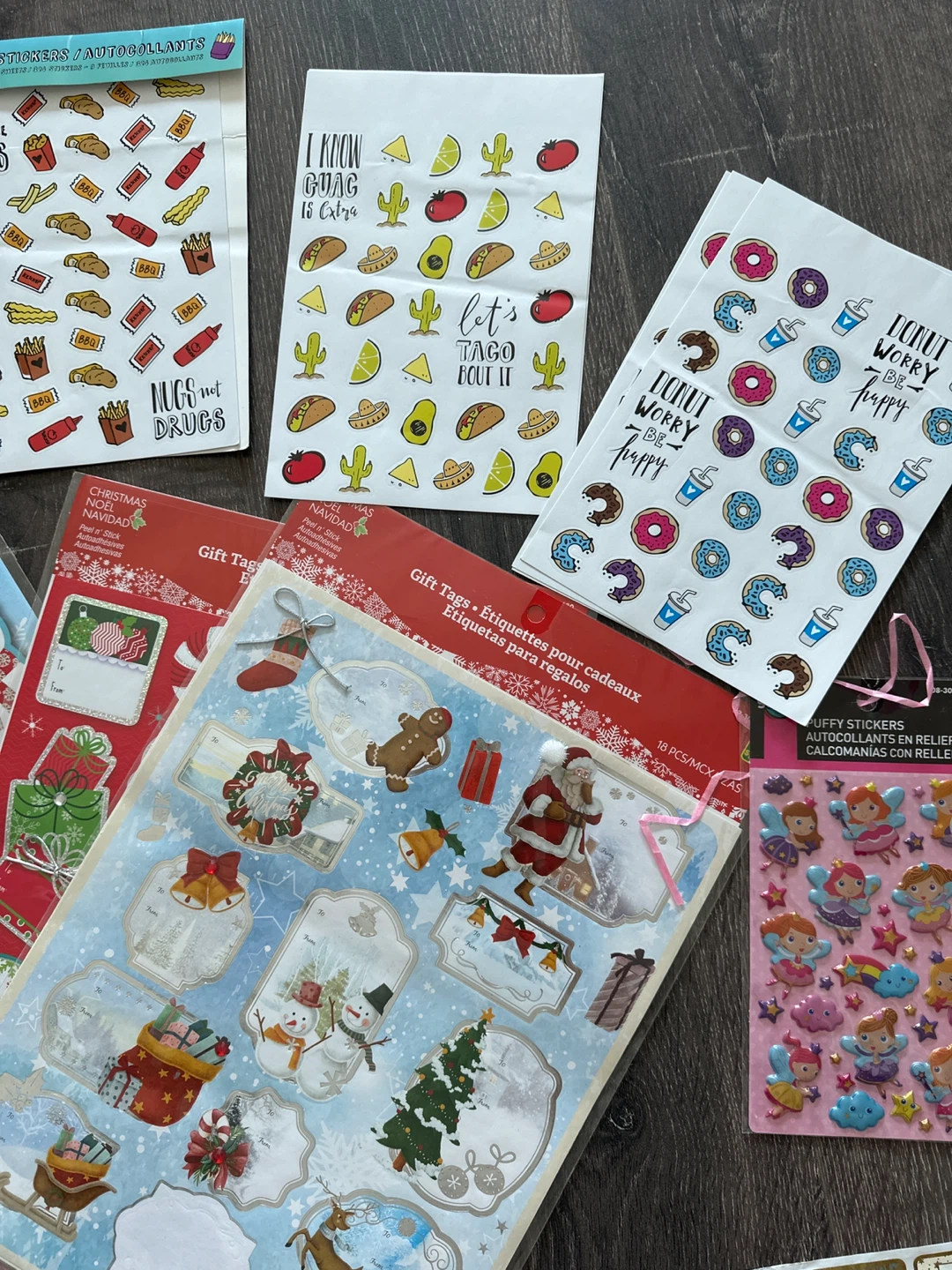 Sticker Sheets - Christmas, Donuts, Tacos & Fairies - photo 2