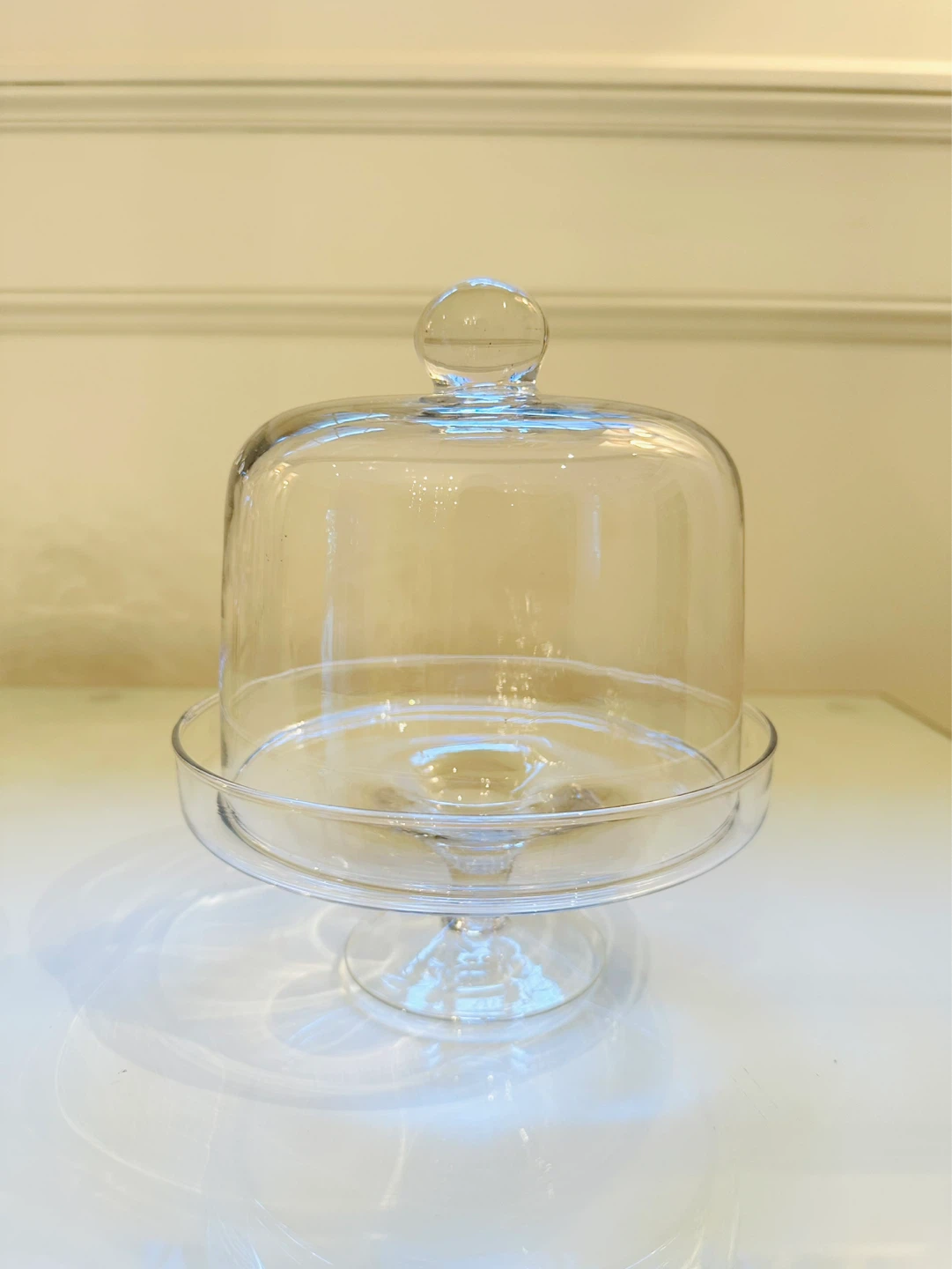 Glass mini desert Stand with Dome Cover - photo 3