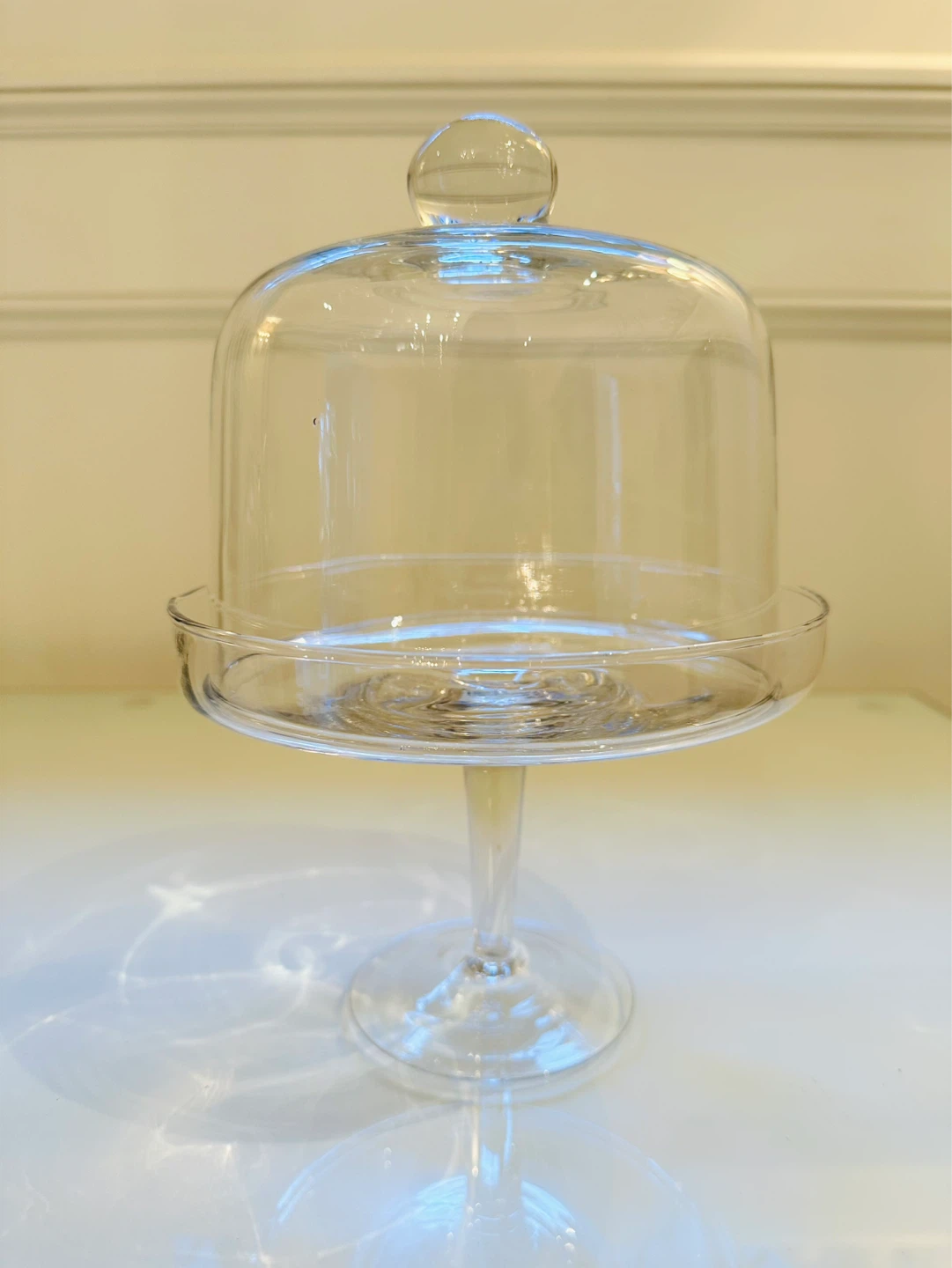 Glass mini desert Stand with Dome Cover - photo 2
