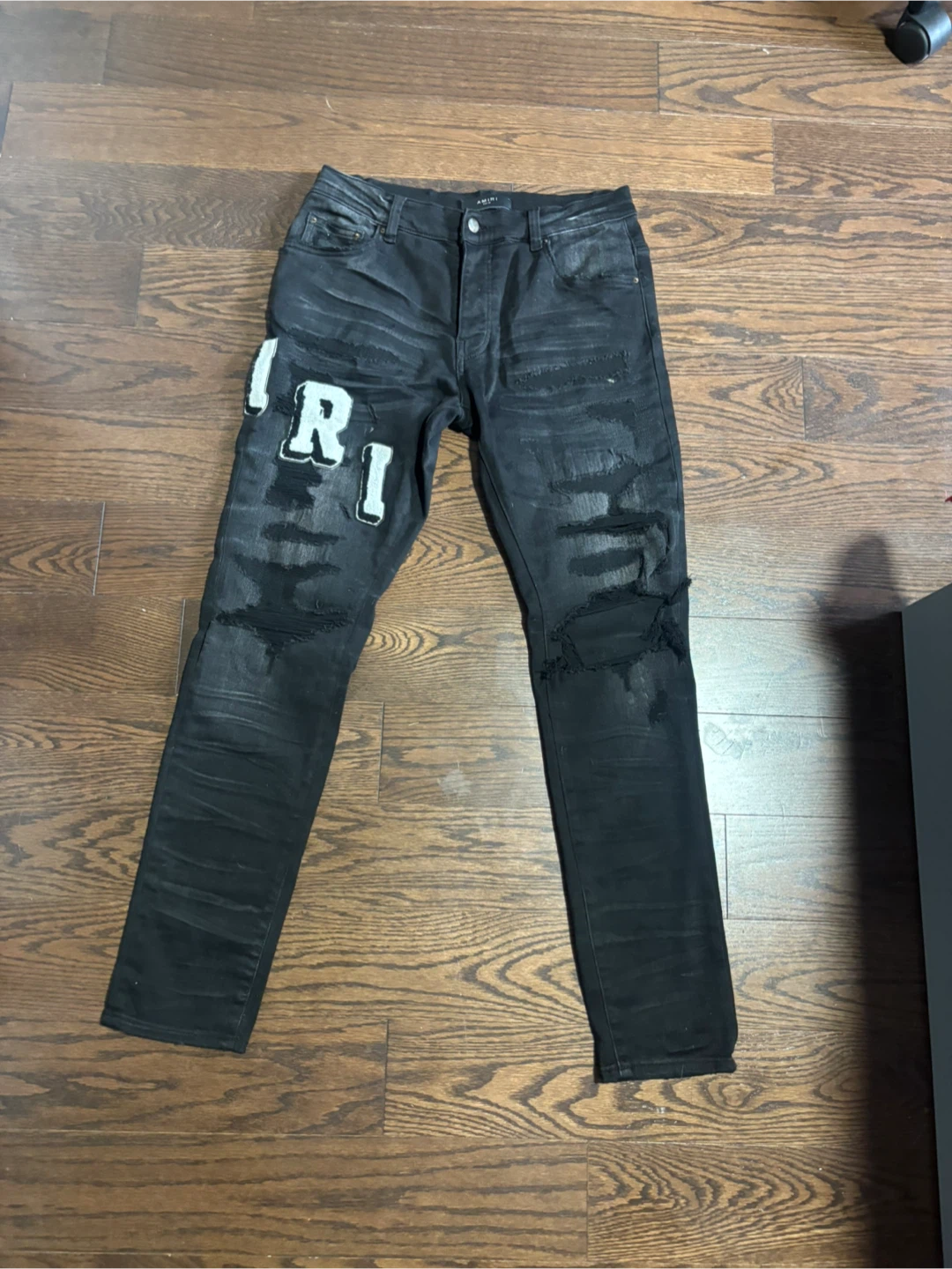 AMIRI Black Distressed Jeans Size 32