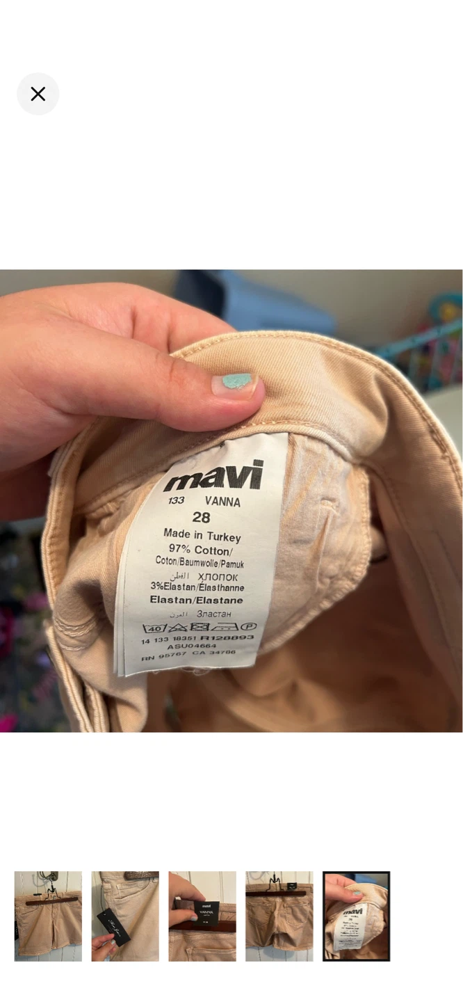 Mavi Vanna Low Rise Shorts Size 28 - photo 5