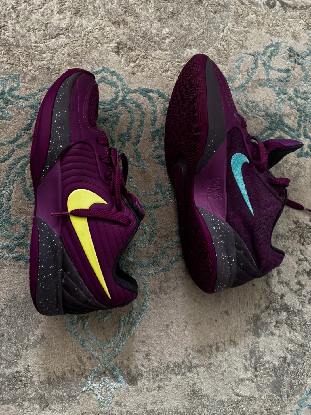 Nike Basketball Shoes - Purple/Yellow - photo 2
