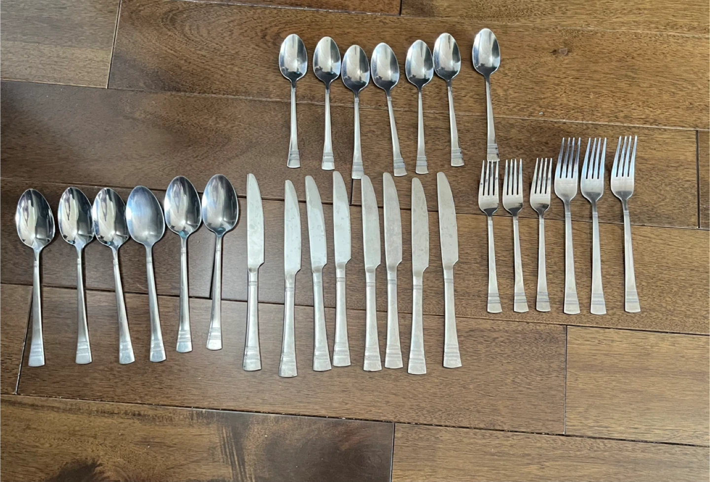 Vintage Stainless Steel Cutlery Set of 26