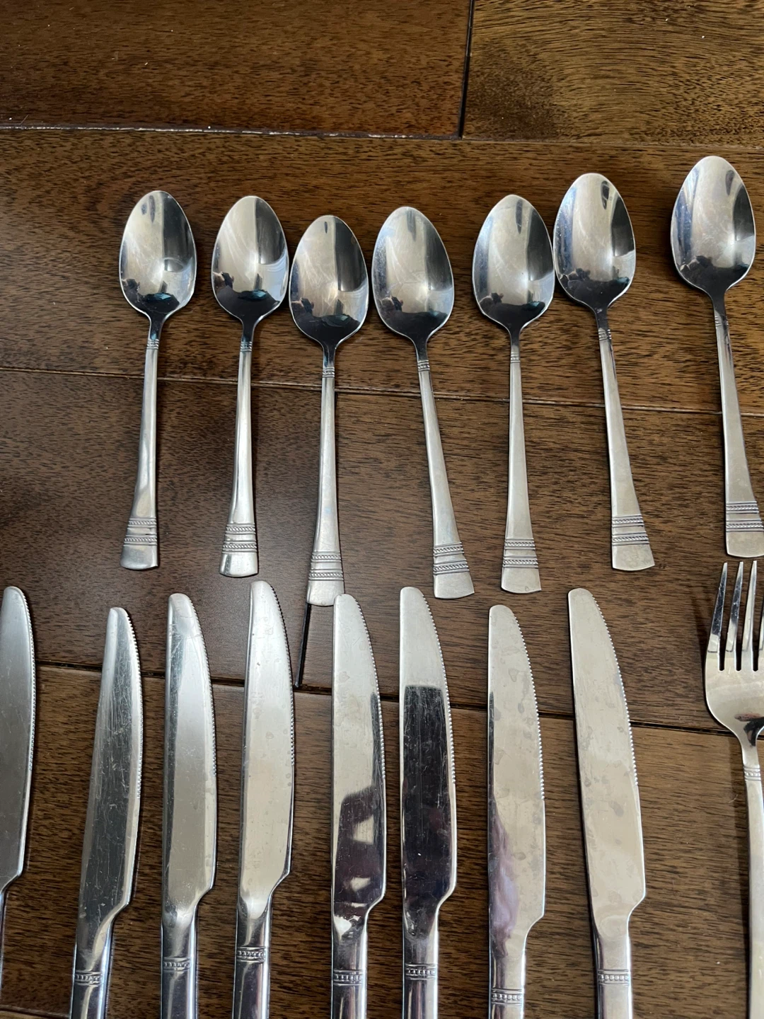 Vintage Stainless Steel Cutlery Set of 26 - photo 4
