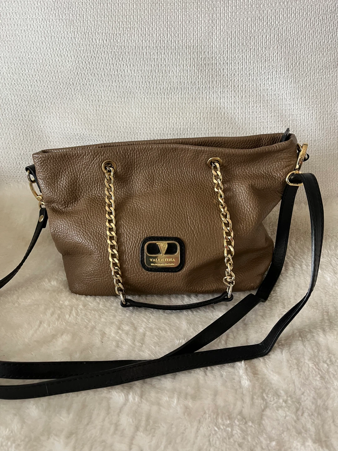 Valentina Brown Leather Shoulder Bag - photo 4