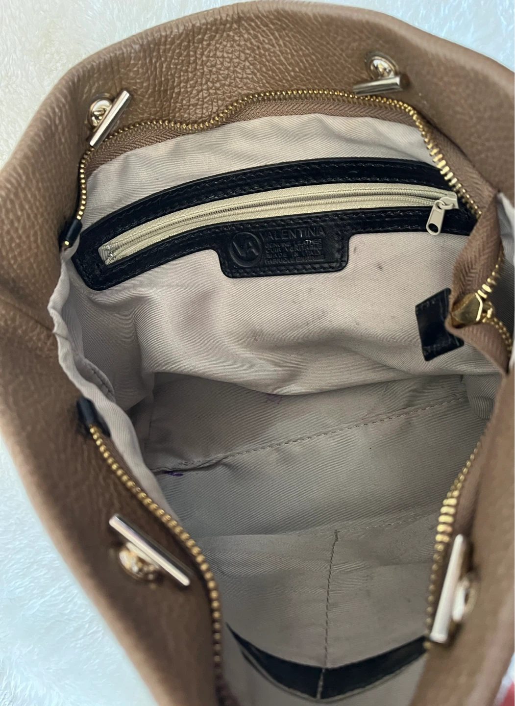 Valentina Brown Leather Shoulder Bag - photo 5