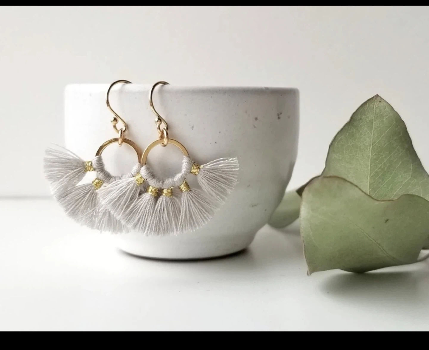 LanaBetty Halcyon Tassel Earrings - Grey