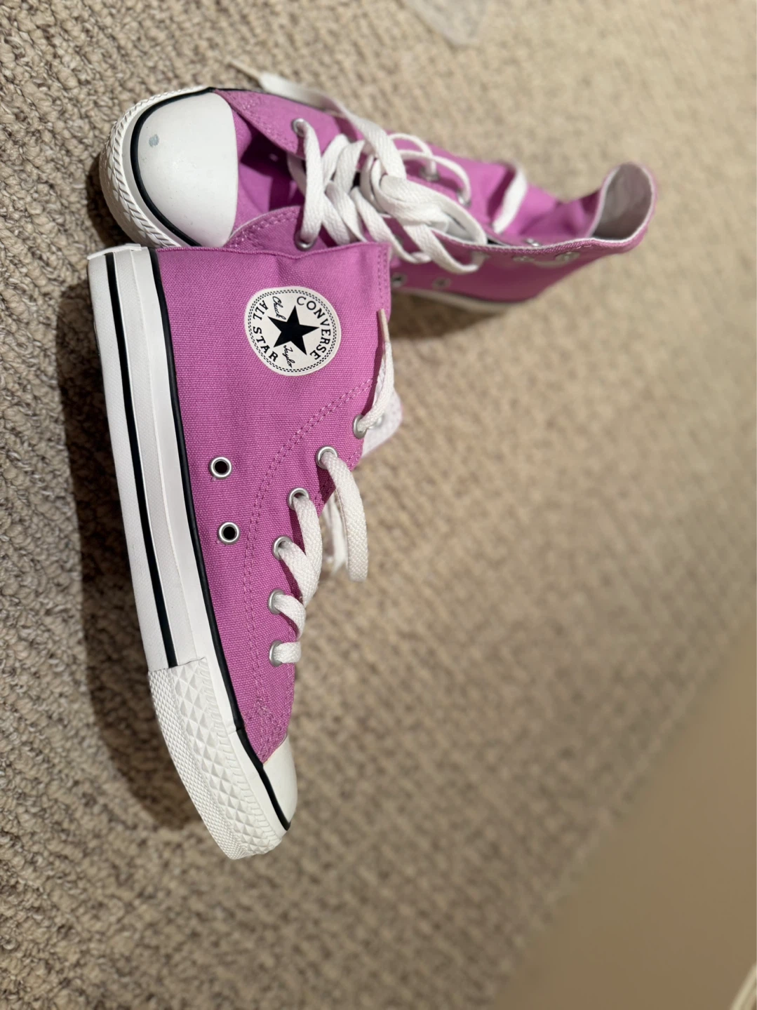 Converse All Star High Top Sneakers - Pink Youth Size 3 - photo 3