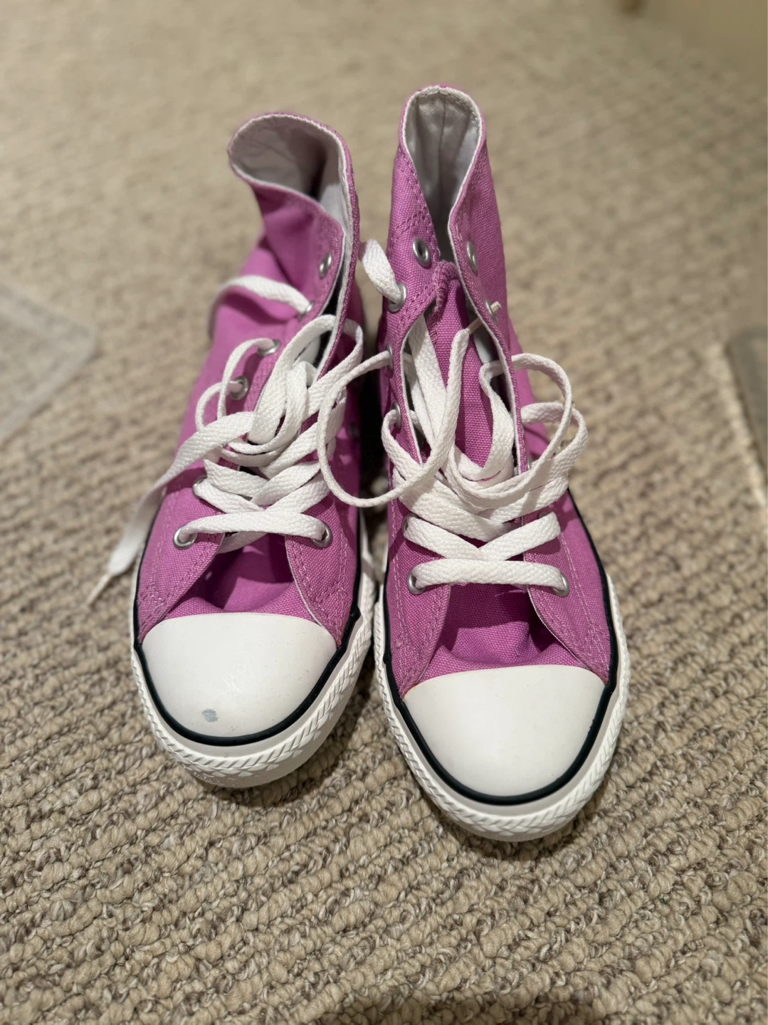 Converse All Star High Top Sneakers - Pink Youth Size 3 - photo 2