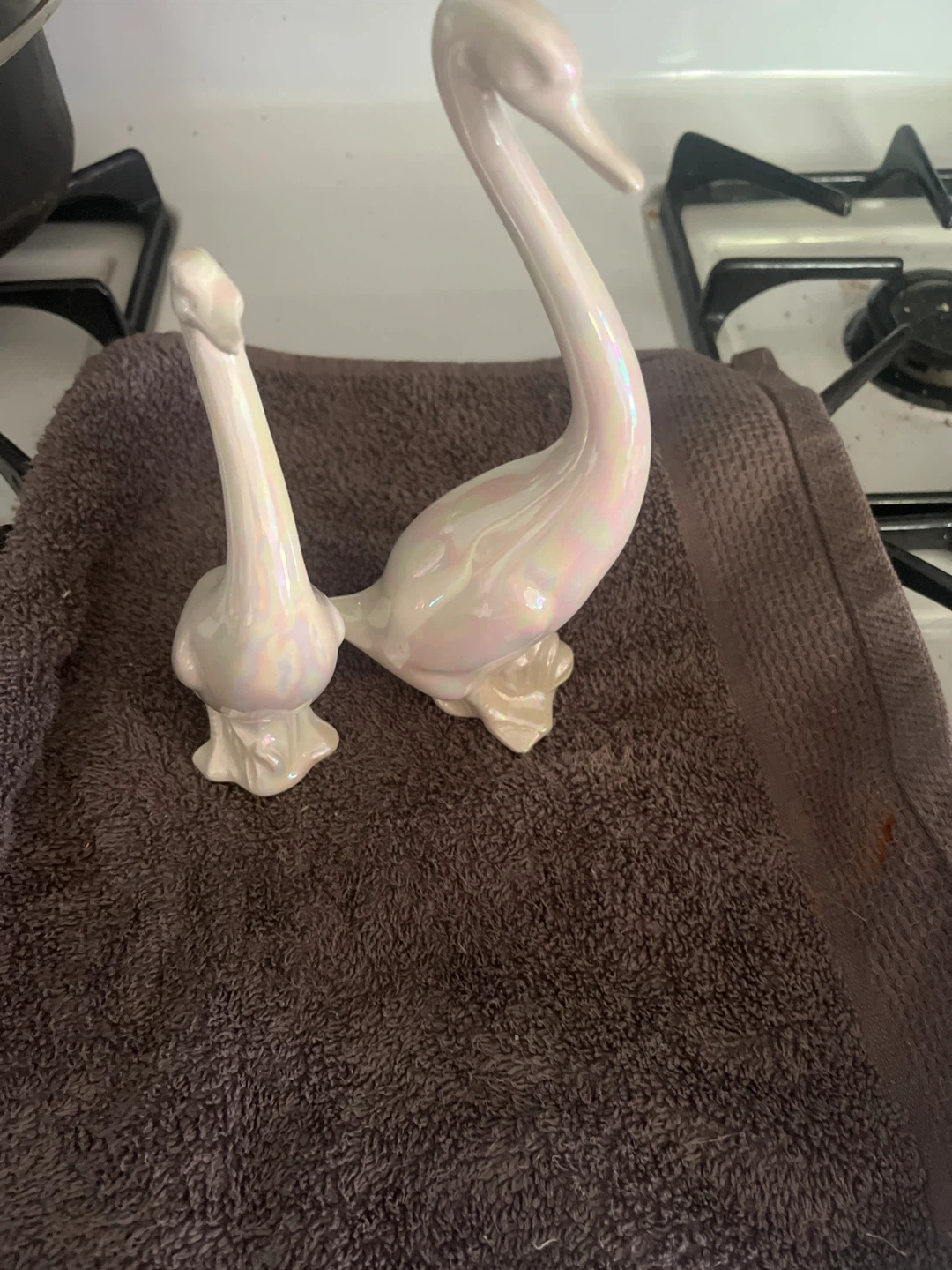 Ceramic Swan Figurine