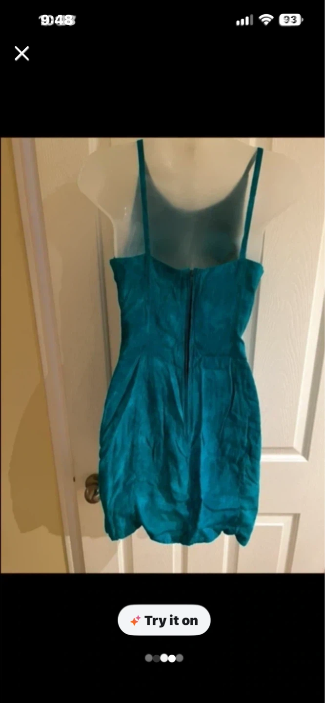 Teal Spaghetti Strap Dress - photo 2