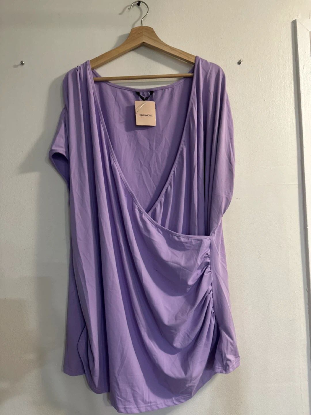 Booniq Lavender Ruched Wrap Dress US 28 UK 32