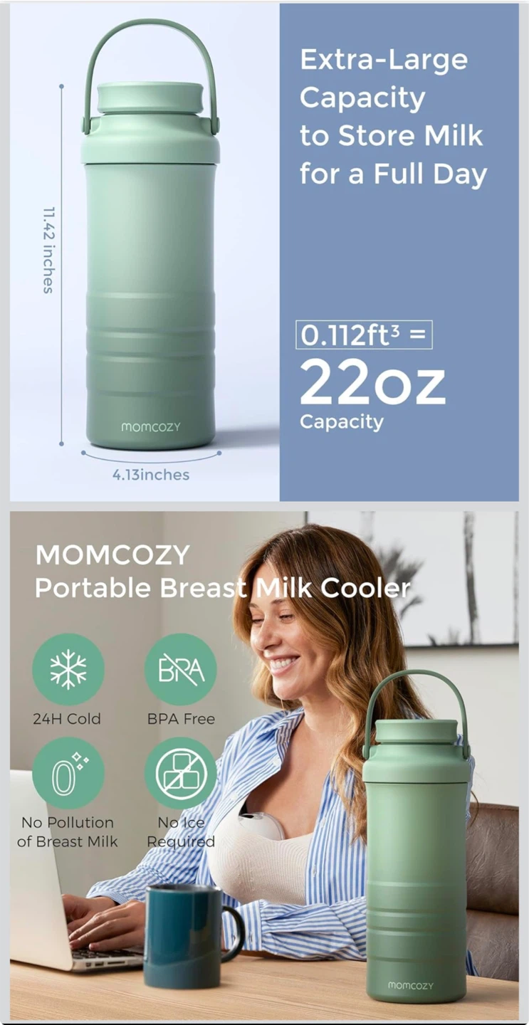 Momcozy Portable Breast Milk Cooler 22oz - photo 2