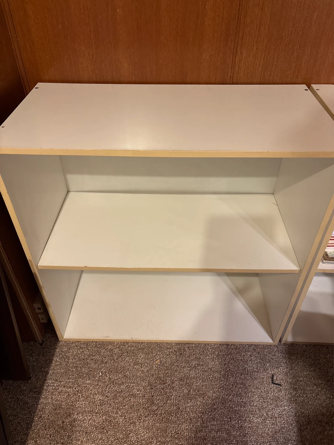 White 2-Shelf Bookcase