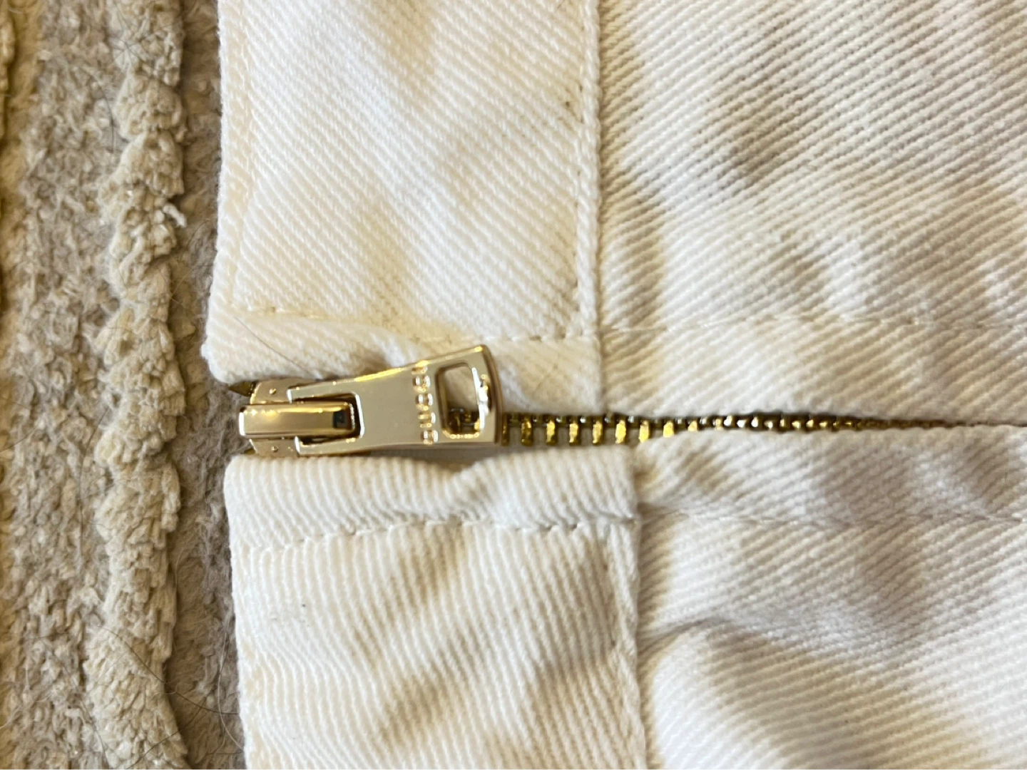 GG White Denim Skirt small - photo 4