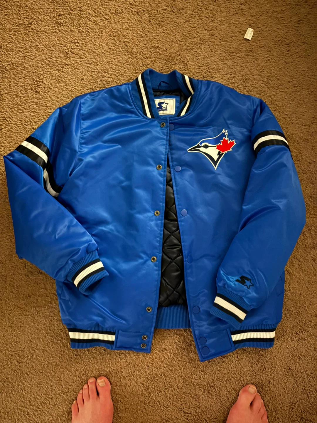 Toronto blue jays bomber jacket size medium