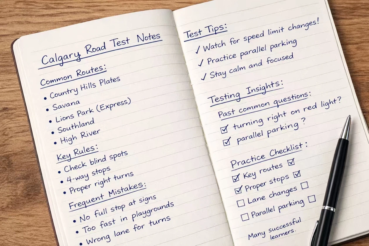 Calgary Class 5 Road Test Notes/Practice - photo 3