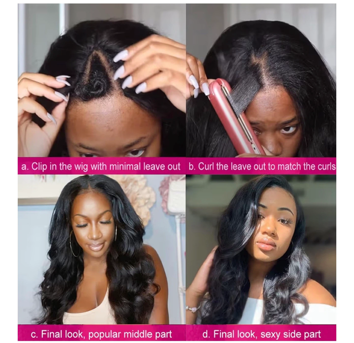 18" Body Wave Clip-In Human Hair Extensions
